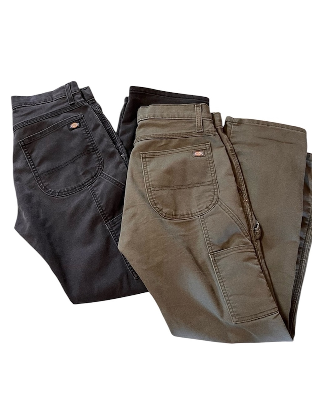Dickies FLEX Regular Fit 
2 pair 
30 x30 Duck Carpenter Pants, tool pockets